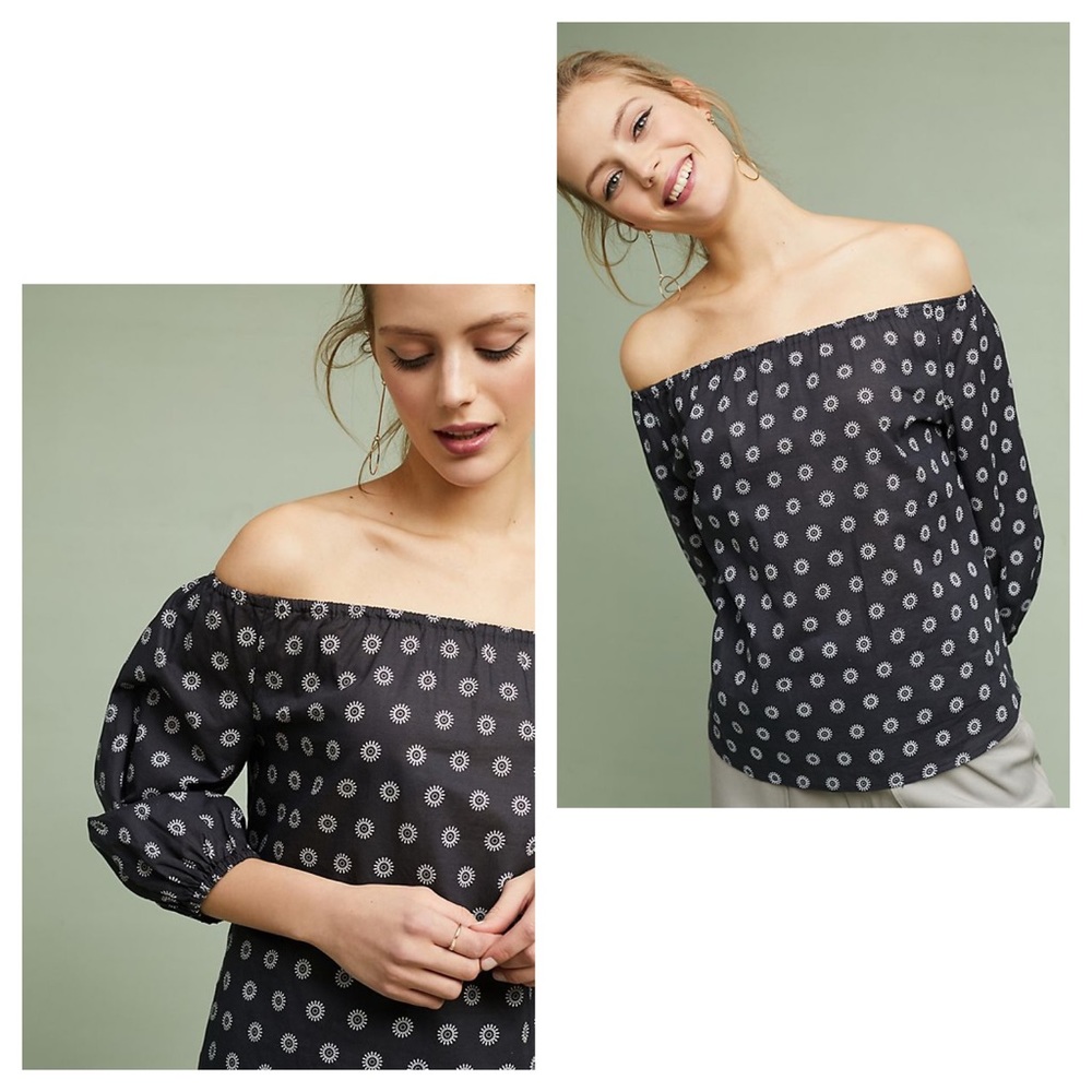 {Anthropologie} Maiden Off-The-Shoulder Blouse size XSP